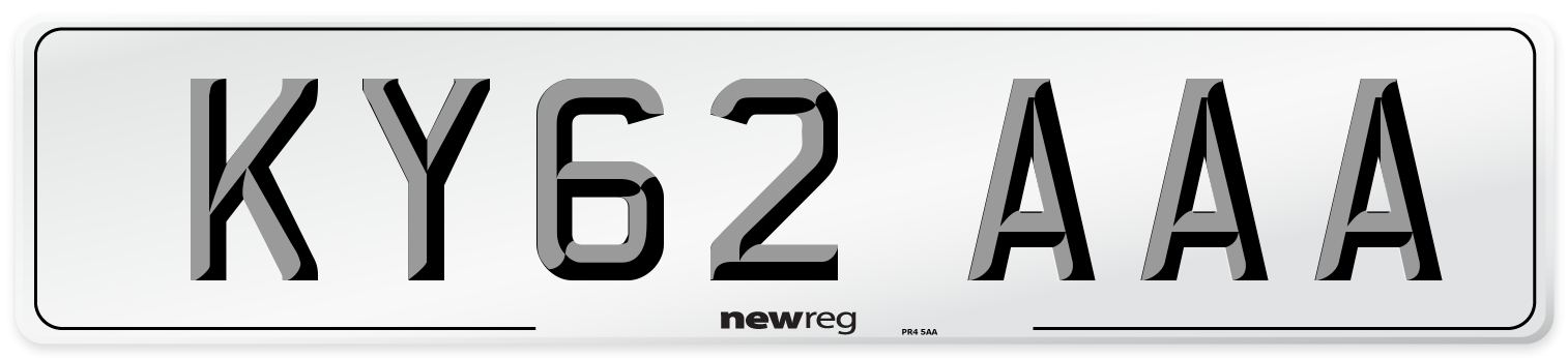 KY62 AAA Number Plate from New Reg